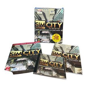 Sim City 3000 Big Box Strategy Guide Manual Promo 1998 Windows 95/98 READ